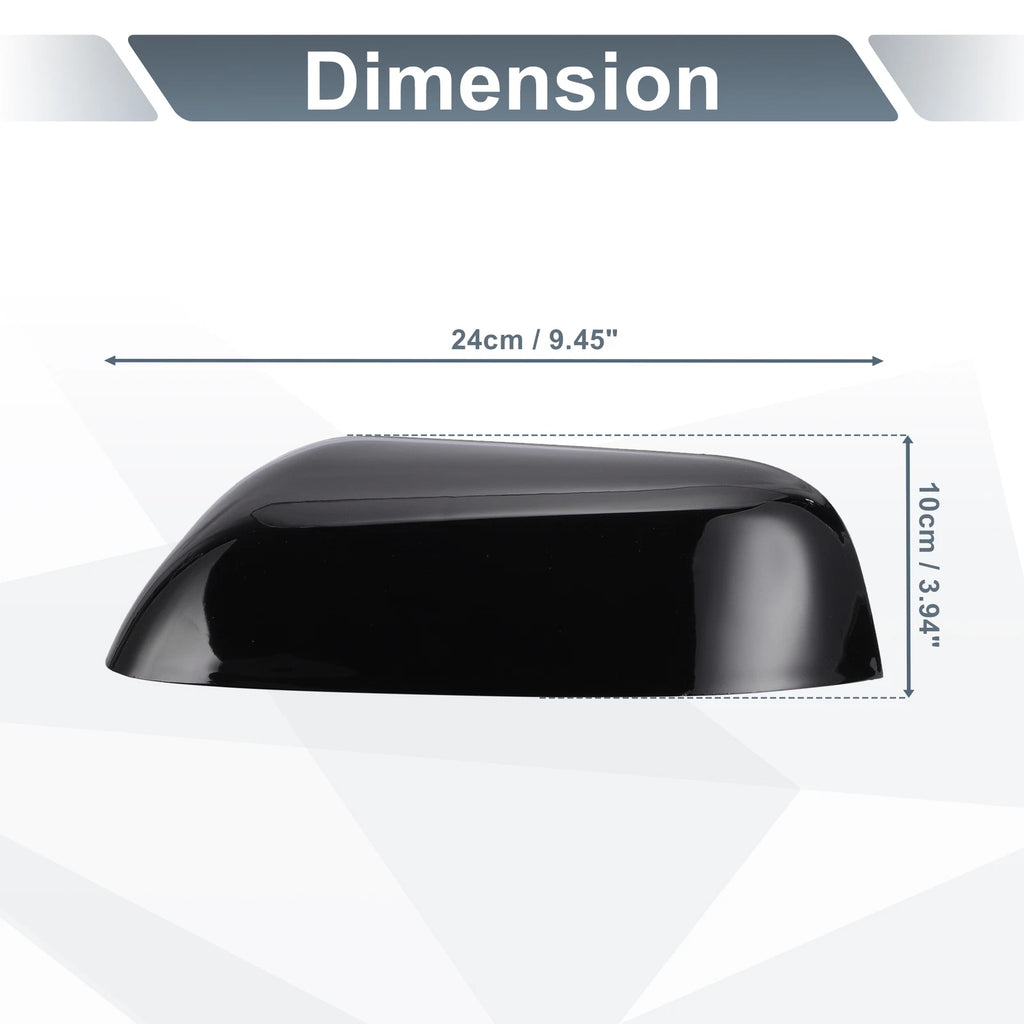 Left Side Rearview Mirror Cover Cap Gloss Black for Ford Explorer (2016–2019)