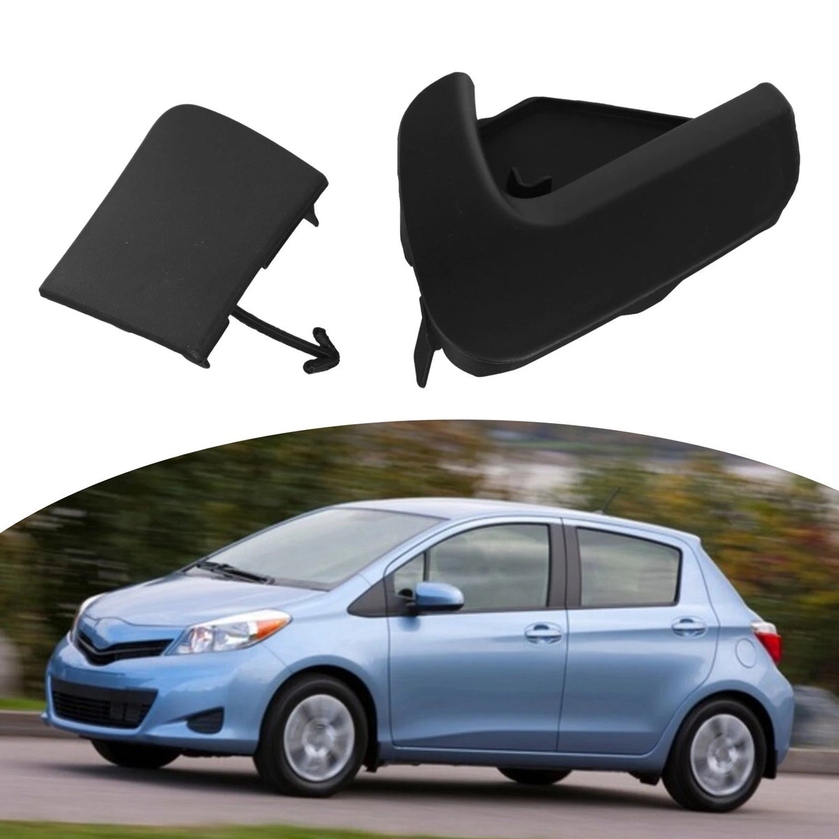 Front Tow Hook Covers for Toyota Yaris LE (2012–2014)