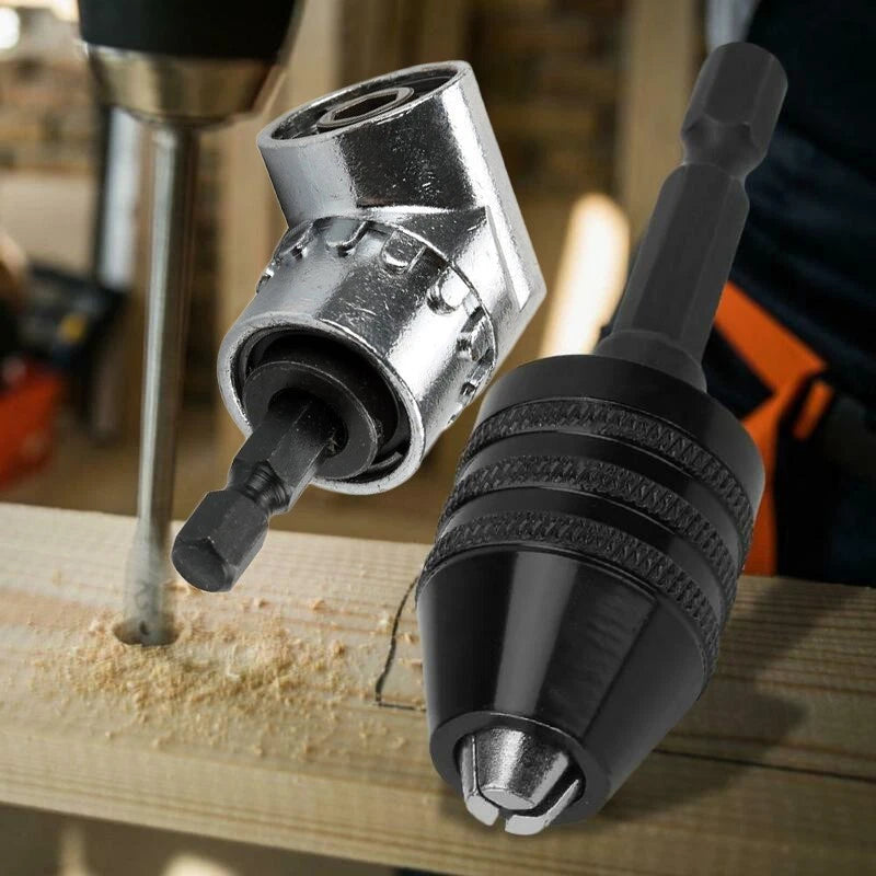 Angle Driver Screwdriver Converter Adapter for Drill Chuck