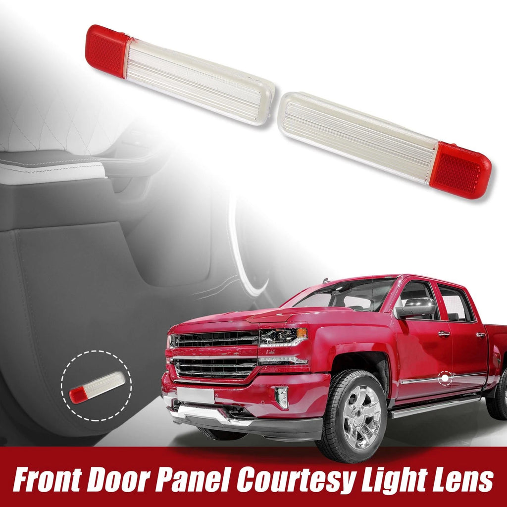Interior Door Courtesy Light LED Lamps Pair for Chevy Silverado Sierra (2007–2018)