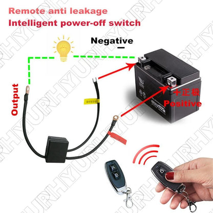 2X Remote Control 12V Motorcycle Battery Isolator Switches