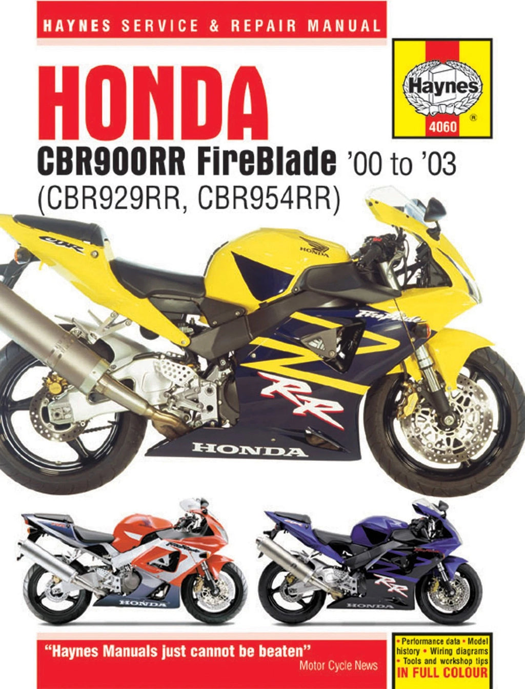 Honda CBR900RR FireBlade Manual (2000–2003)