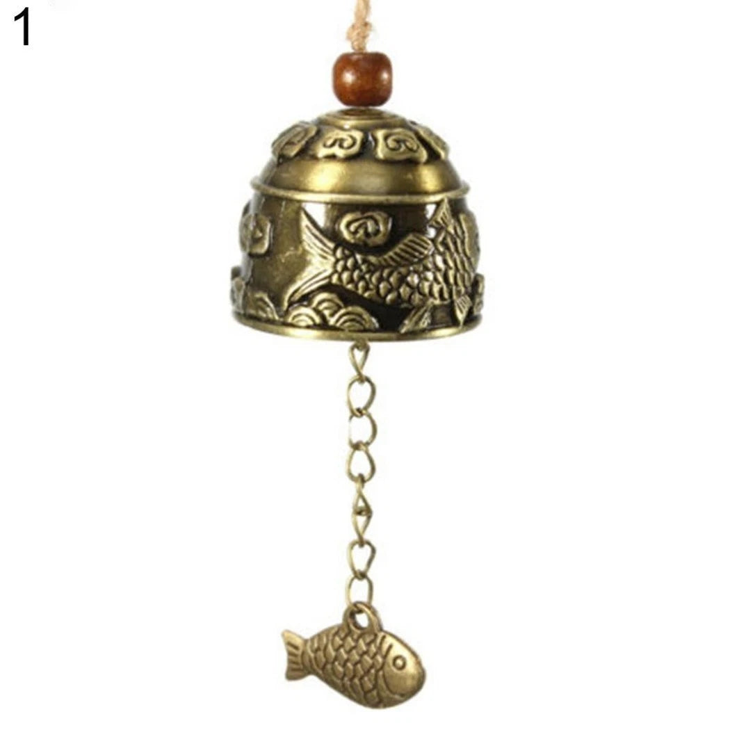 Hanging Wind Chime for Luck Fortune Dragon Fish (27cm)