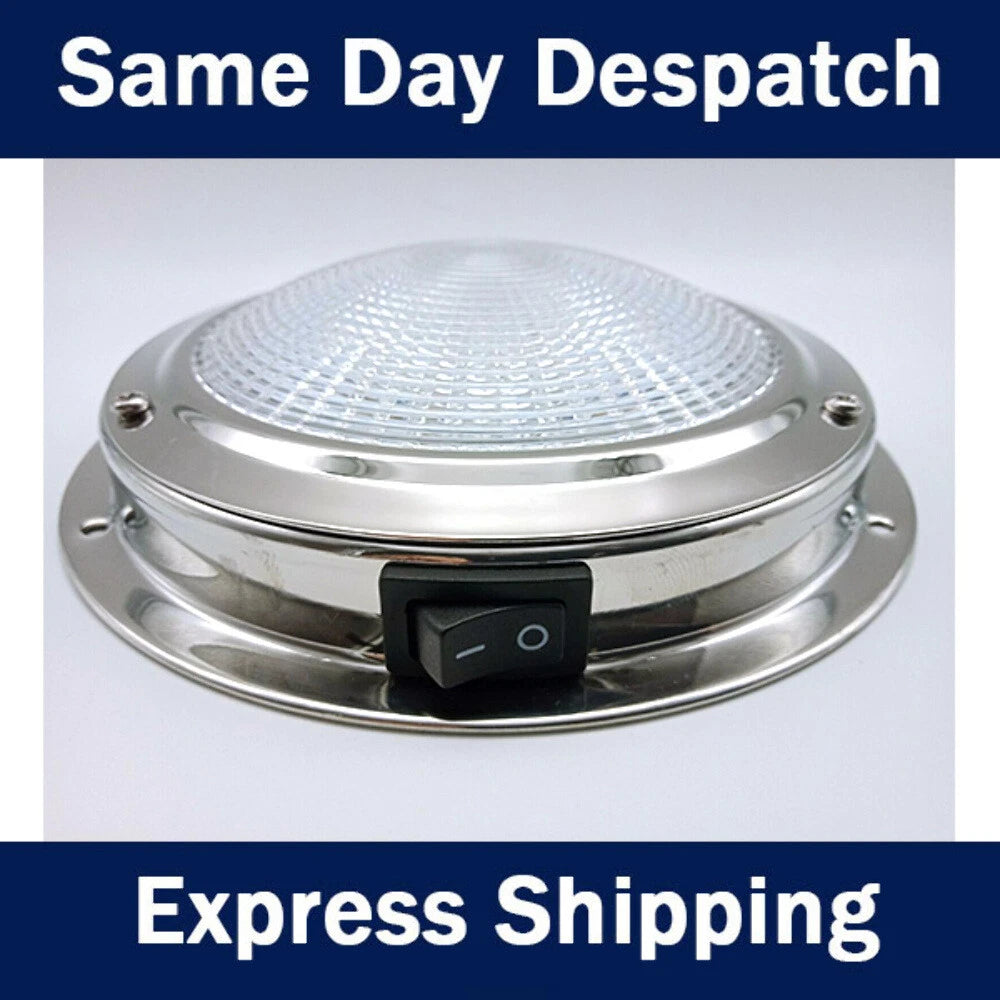 12V LED Dome Light for Boat Caravan Ceiling Lamp (140mm)