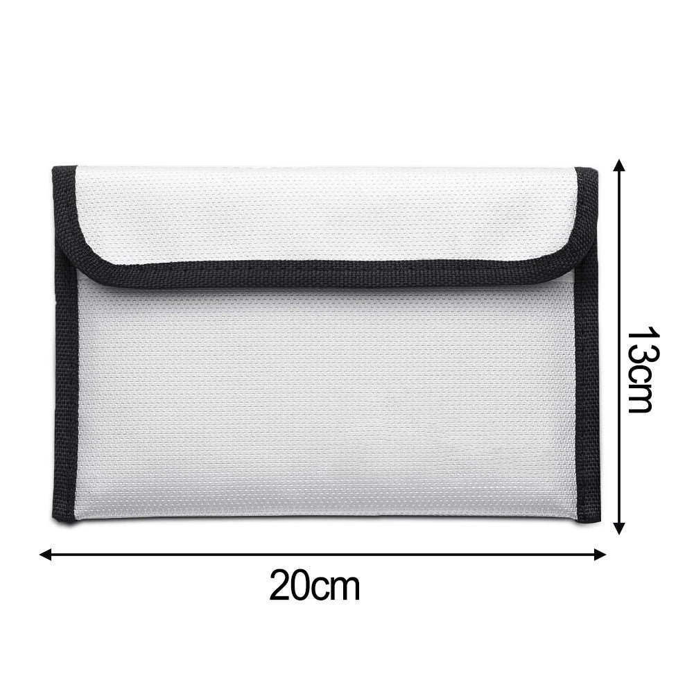 Fireproof Storage Bag for Home - Fire-resistant Document Bag, Zipper Closure