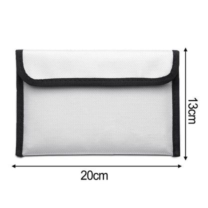 Fireproof Storage Bag for Home - Fire-resistant Document Bag, Zipper Closure