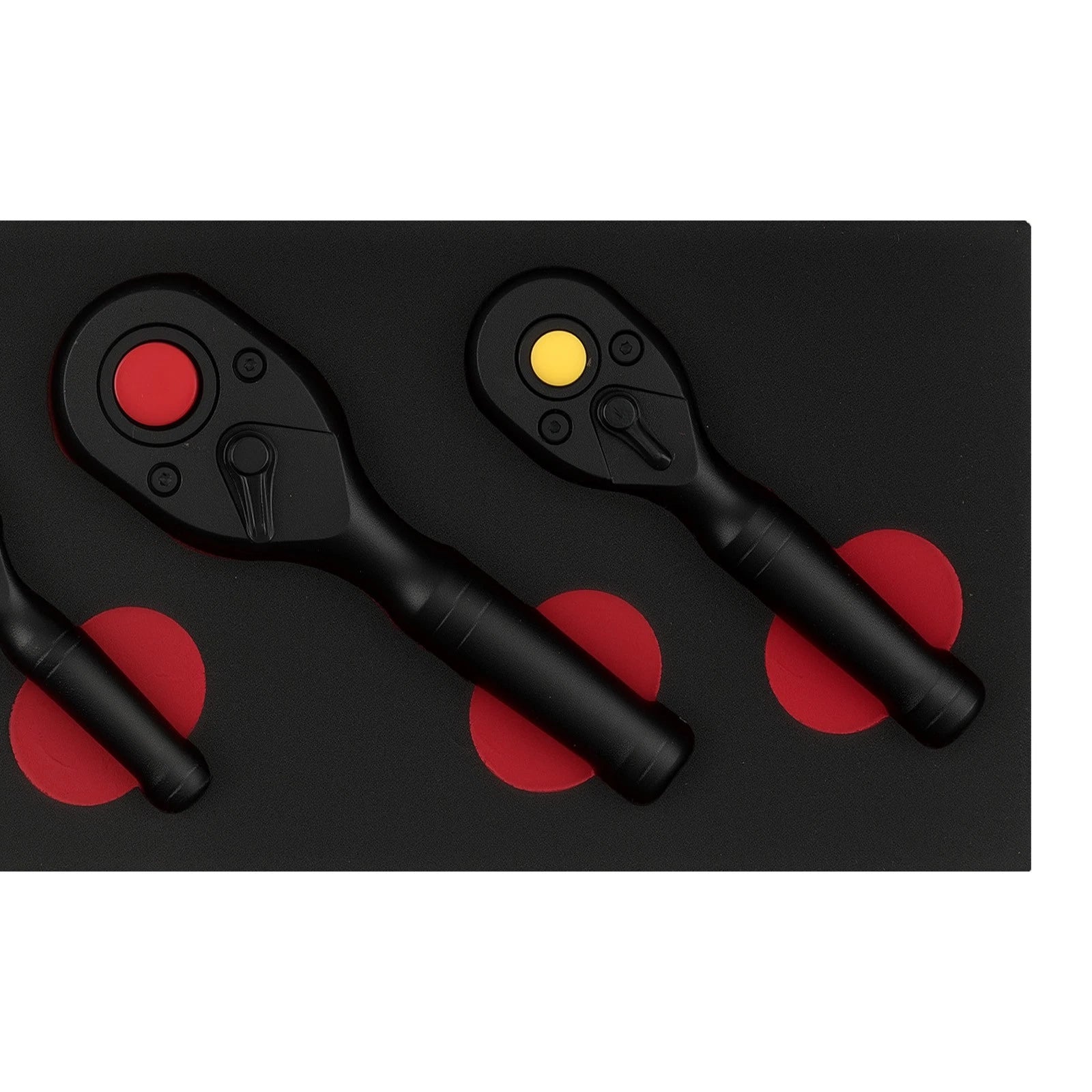 3PCS Quick Change Ratchet Socket Tool Kit 1/4 3/8 1/2 Drive 72T