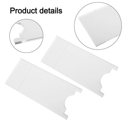 2X Transparent Acrylic Couch and Bed Stopper Wall Spacer for Fire Safety