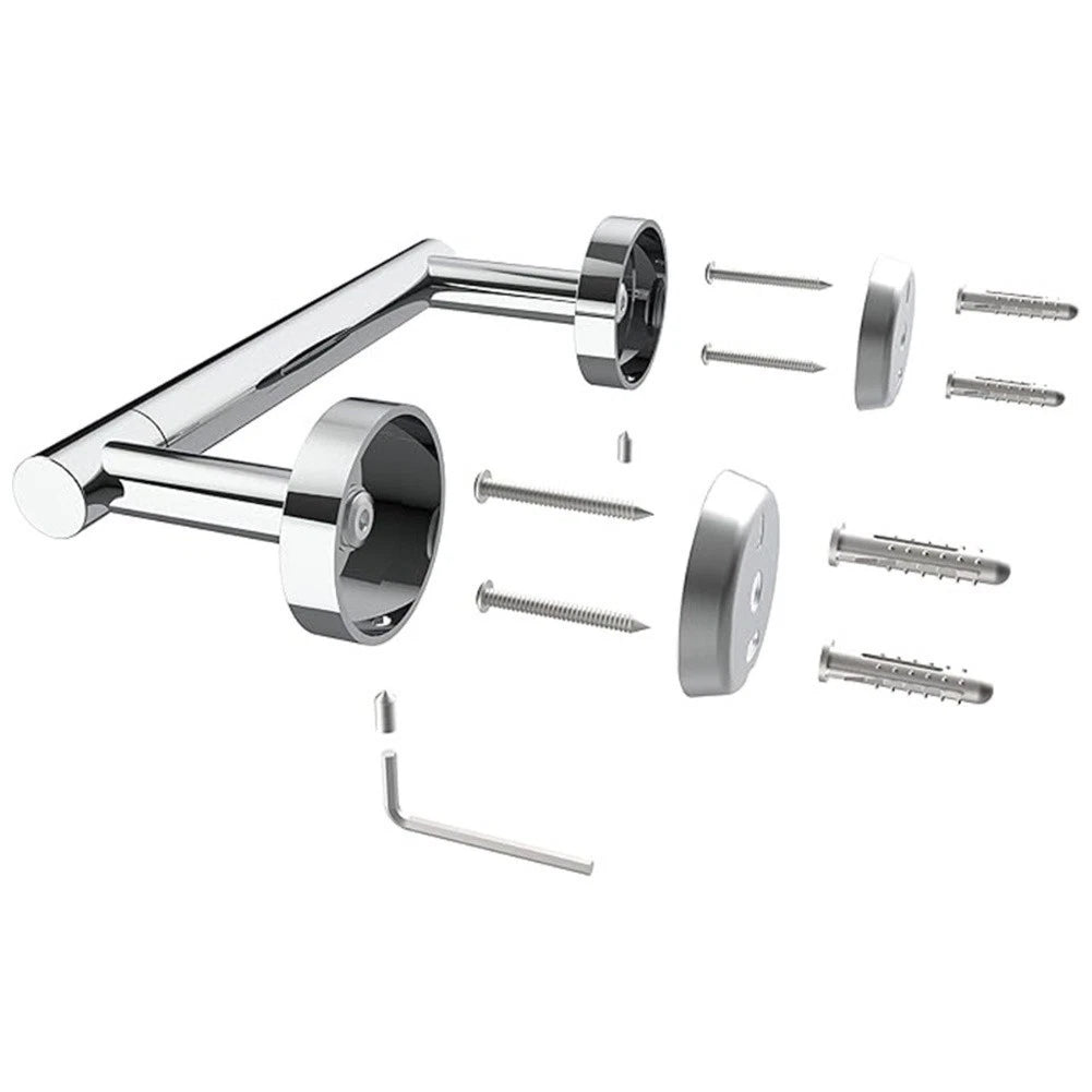 Stainless Steel Rotating Paper Towel Rack for Bathroom Storage
