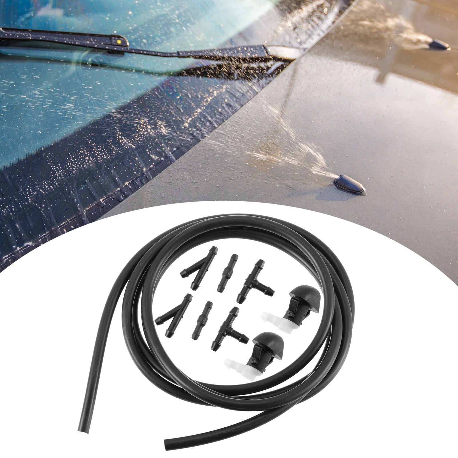 Front Washer Nozzle Wiper Spray Jet Set for Honda Pilot (2009–2015)