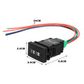 2-Color LED Dual Function Dashboard Control Switch for Mazda BT50 (2011–2020)