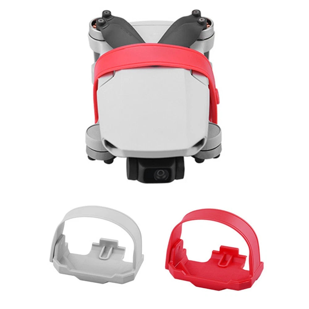 Propeller Holder for DJI Mavic Mini 2 SE (2020–2023) - Grey/Red Silicone