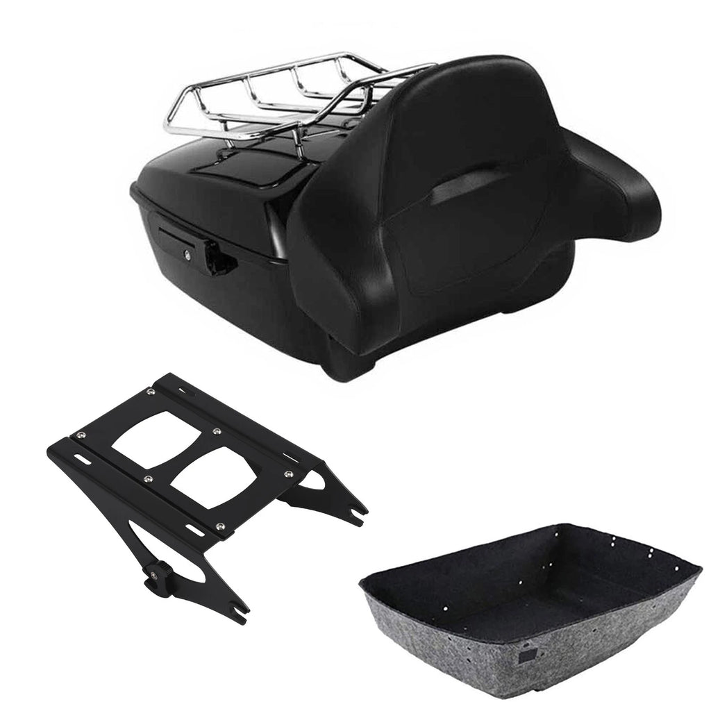 Trunk Luggage Pad Backrest Mount Rack for Harley Road Glide (2014–2026)