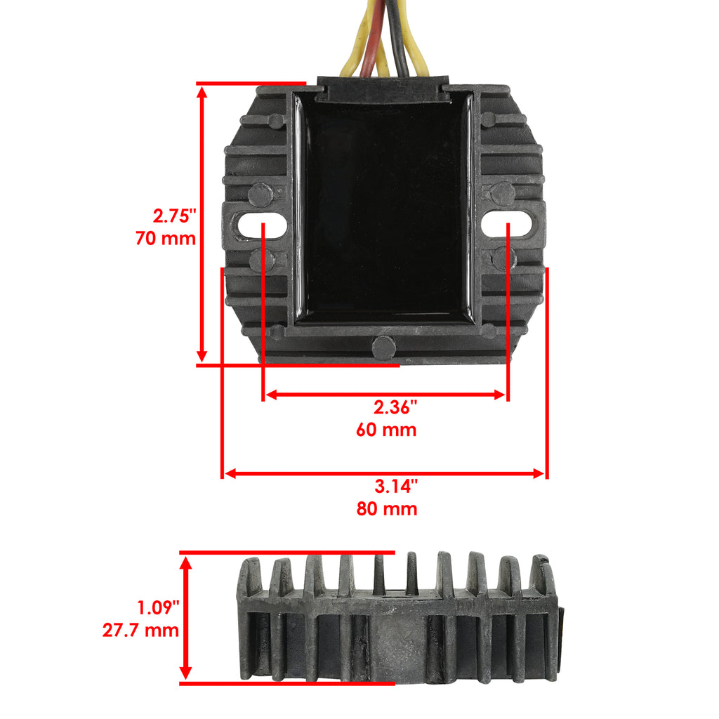 Stator and Regulator Rectifier Replacement for Yamaha Kodiak 400 YFM400FW (1996–1998)