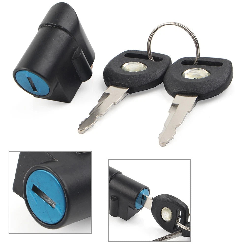 Stainless Steel Steering Lock Keys 2 Position Switch for Suzuki GN125 (2000–2023)