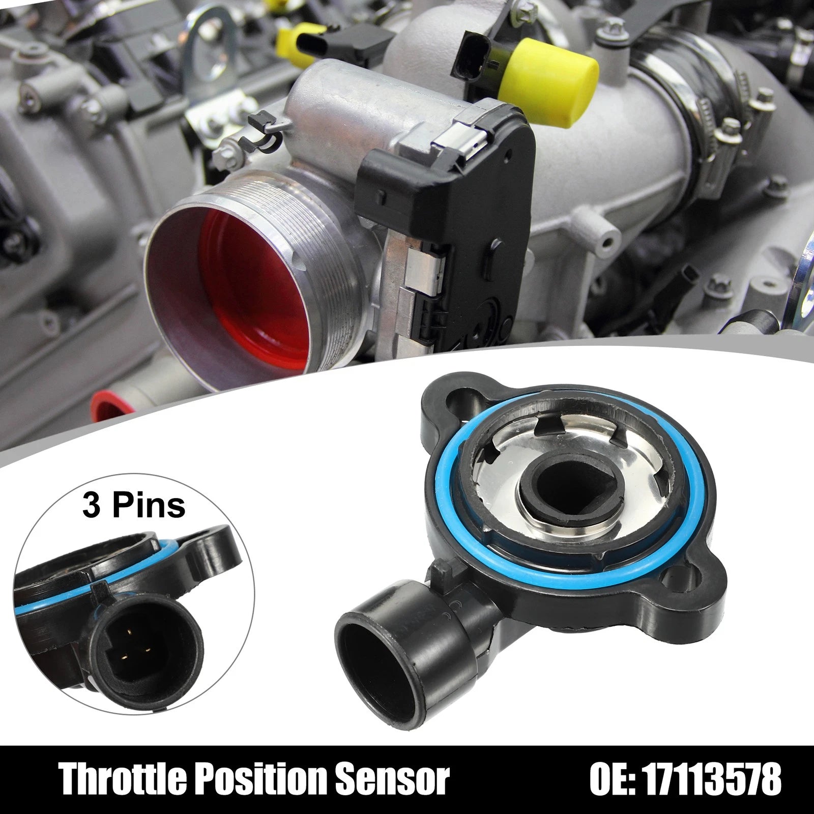 Throttle Position Sensor Replacement for Chevrolet S10 2.2L 2.5L (1990–2000)