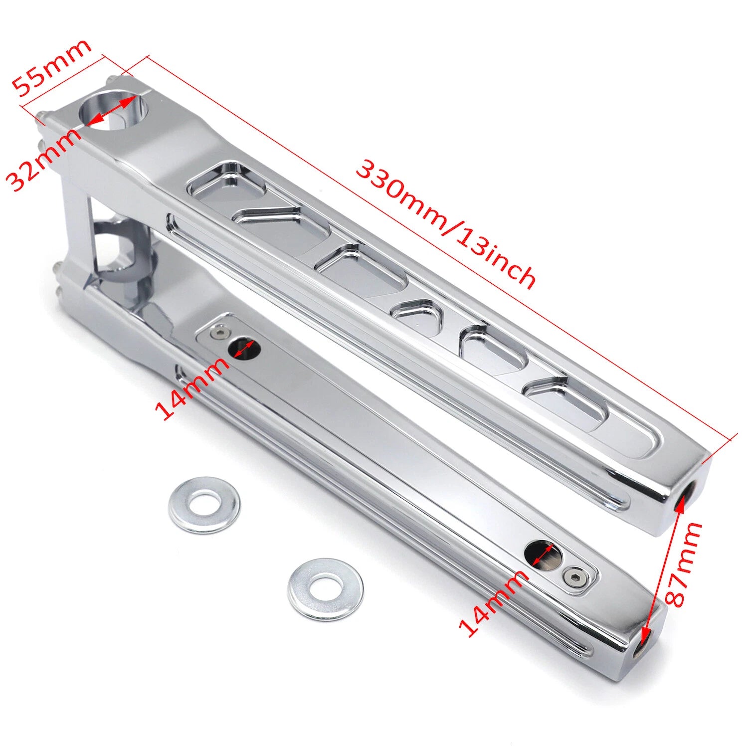 12" Riser 32mm Handlebar Top Clamp for Harley Touring Road Glide (2014–2023)