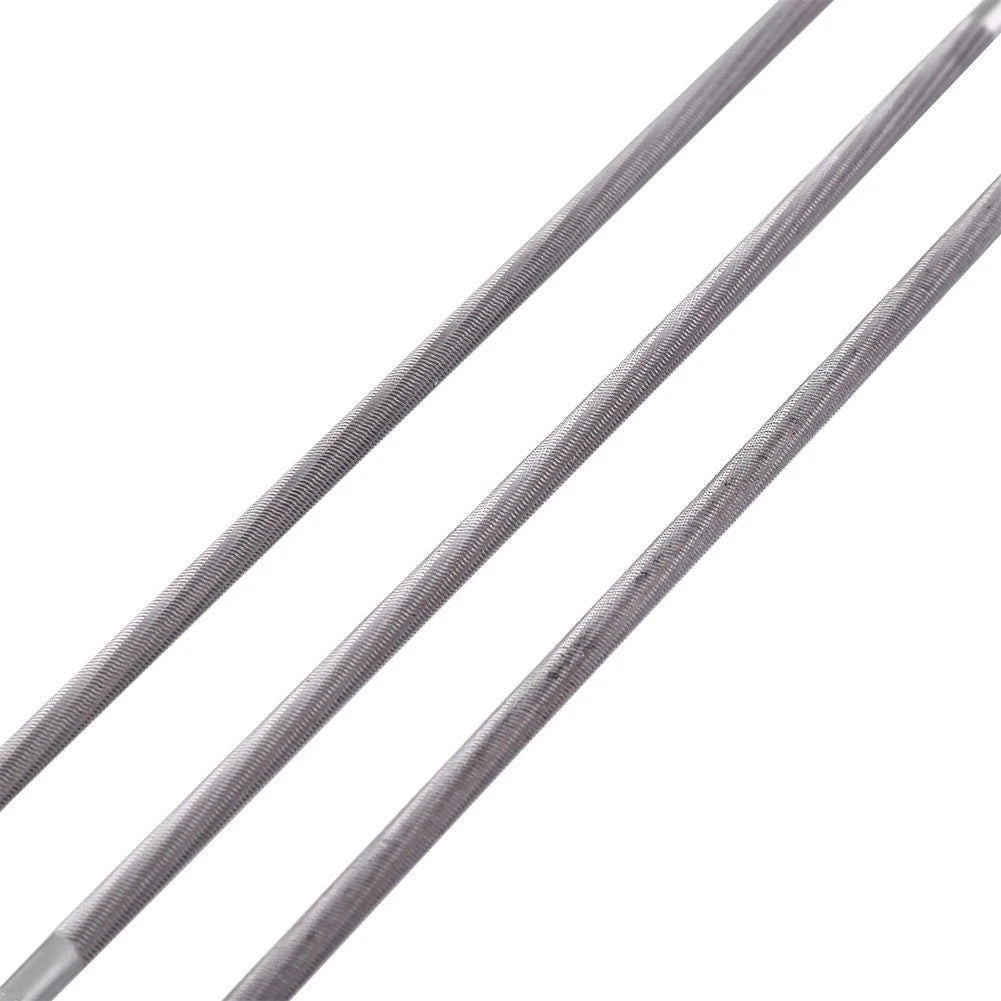 3 Pcs 4mm Round Chainsaw Chain Files for Woodworking