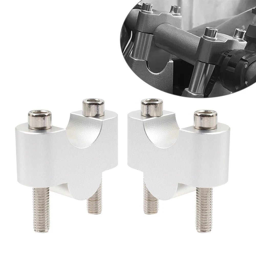 Handlebar Riser Lift Set Clamps 7/8" Bar 25mm for Honda Kawasaki