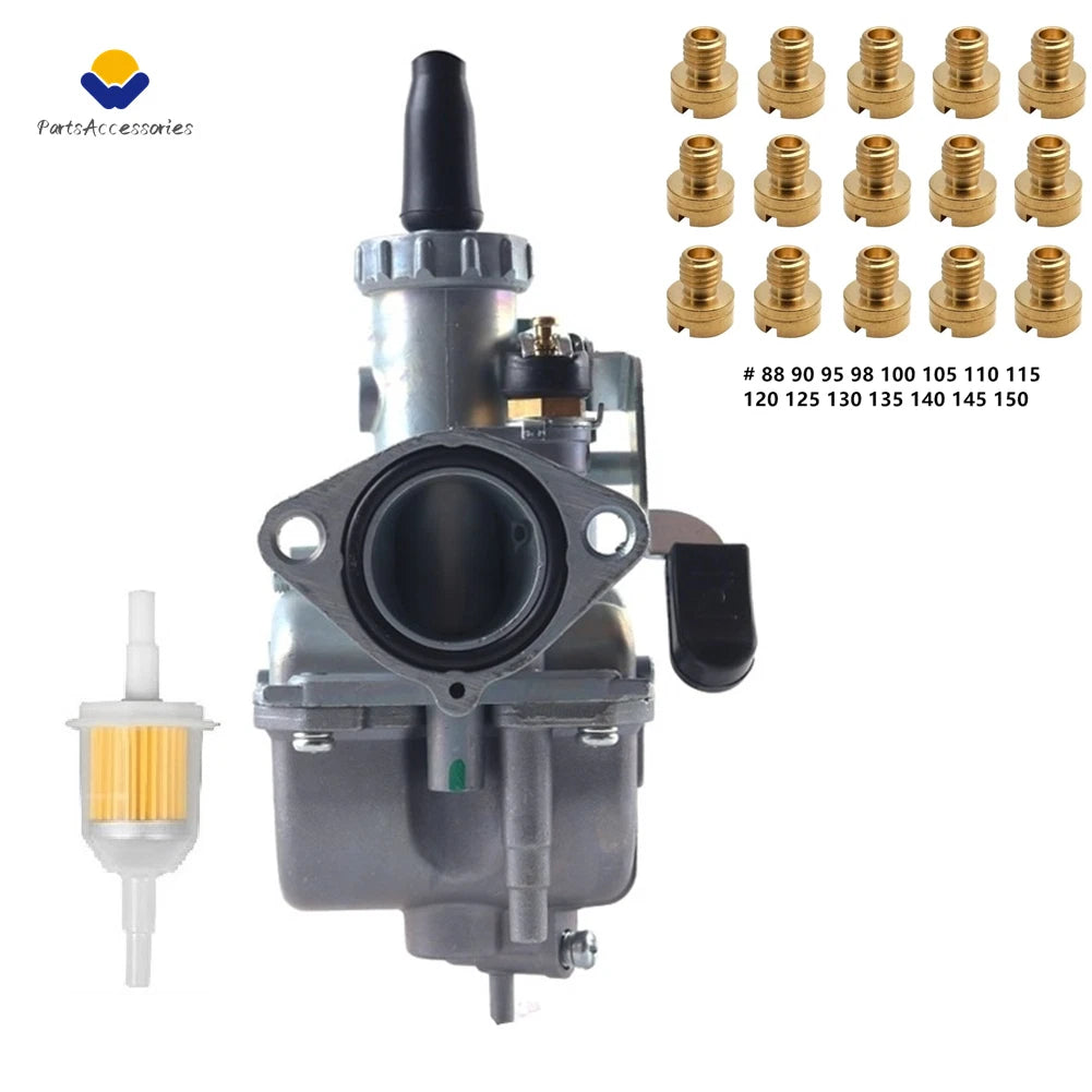Carburetor and Main Jets for Honda XL100, XL100S, XR100, XR100R (1974–2003)
