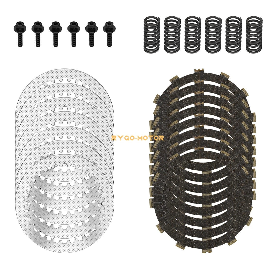Clutch Friction Steel Plates & Springs Bolts Kit for Yamaha YZ250 (2002–2024)