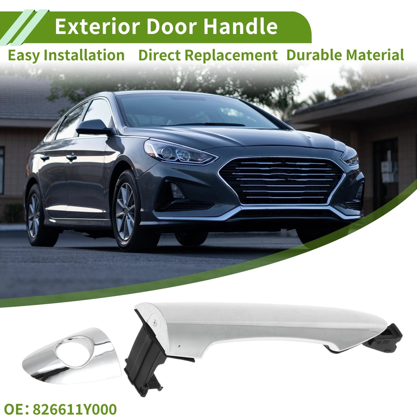 Exterior Door Handle Replacement Front Right for Hyundai and Kia (2010–2018)