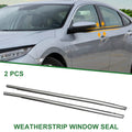 2pcs Rear Left Right Window Weatherstrip Seal Replacement for Honda Civic (2017–2020)