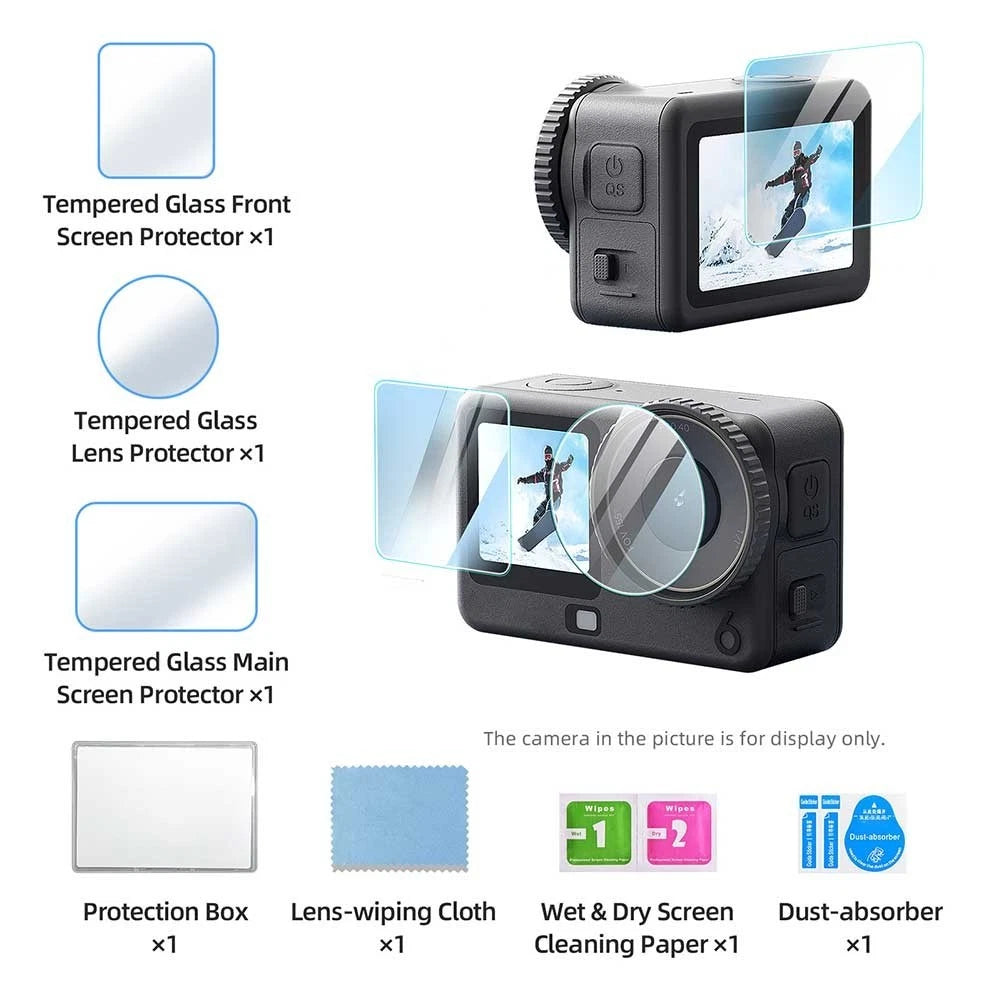 Ultra Clear Tempered Glass Screen Protector for Osmo Action 6