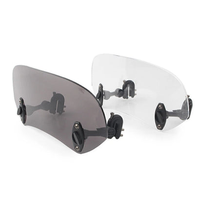 Adjustable Windshield Clip-On Extension Spoiler for Motorcycle