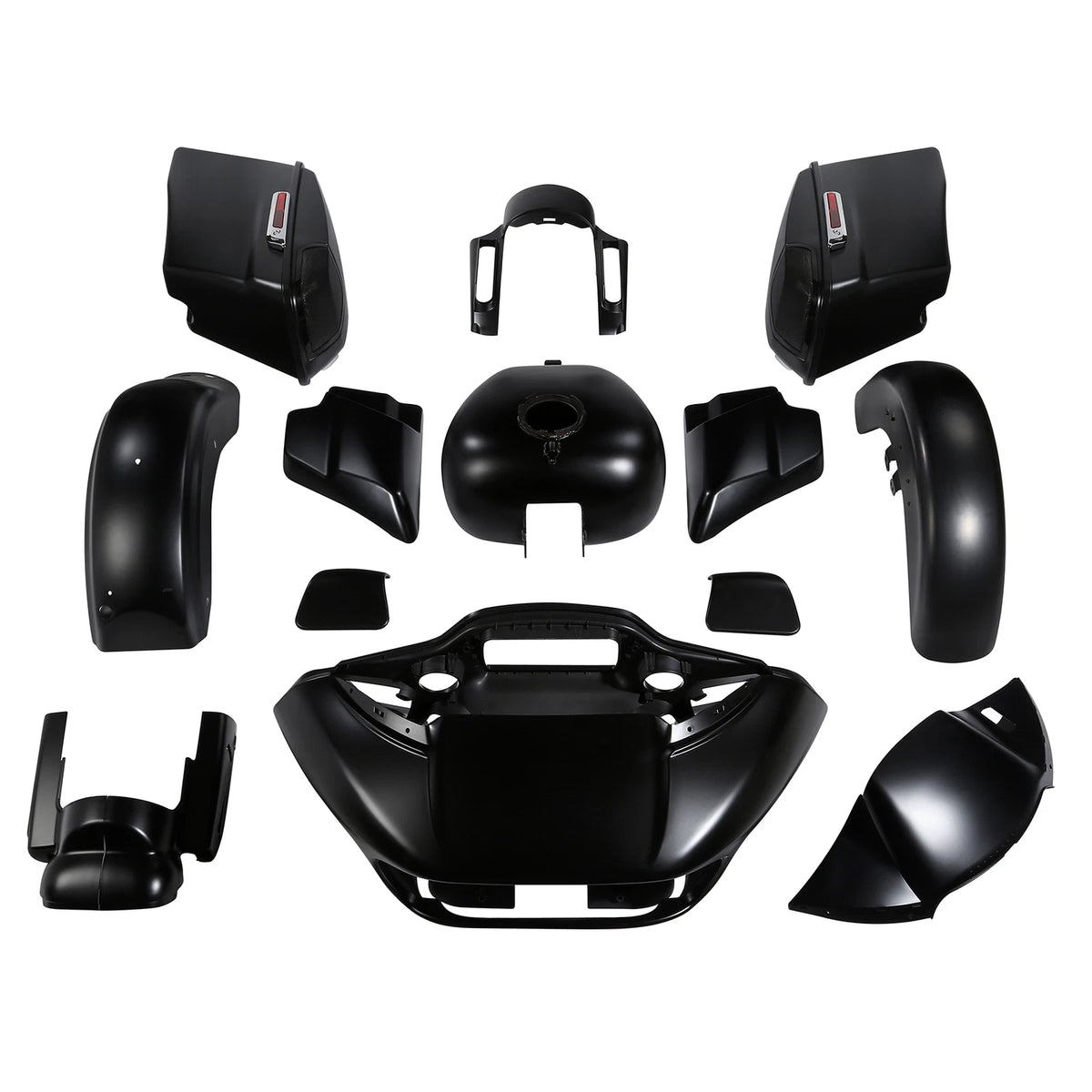 Fairings Body Work Kit for Harley CVO Road Glide FLTR (2015–2024) Black Denim