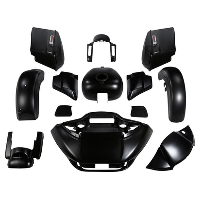 Fairings Body Work Kit for Harley CVO Road Glide FLTR (2015–2024) Black Denim