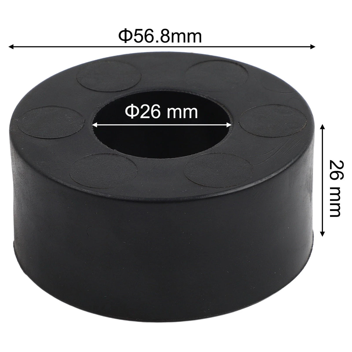 Rubber Spacers for Weight Stack Guide Rods 26mm Diameter