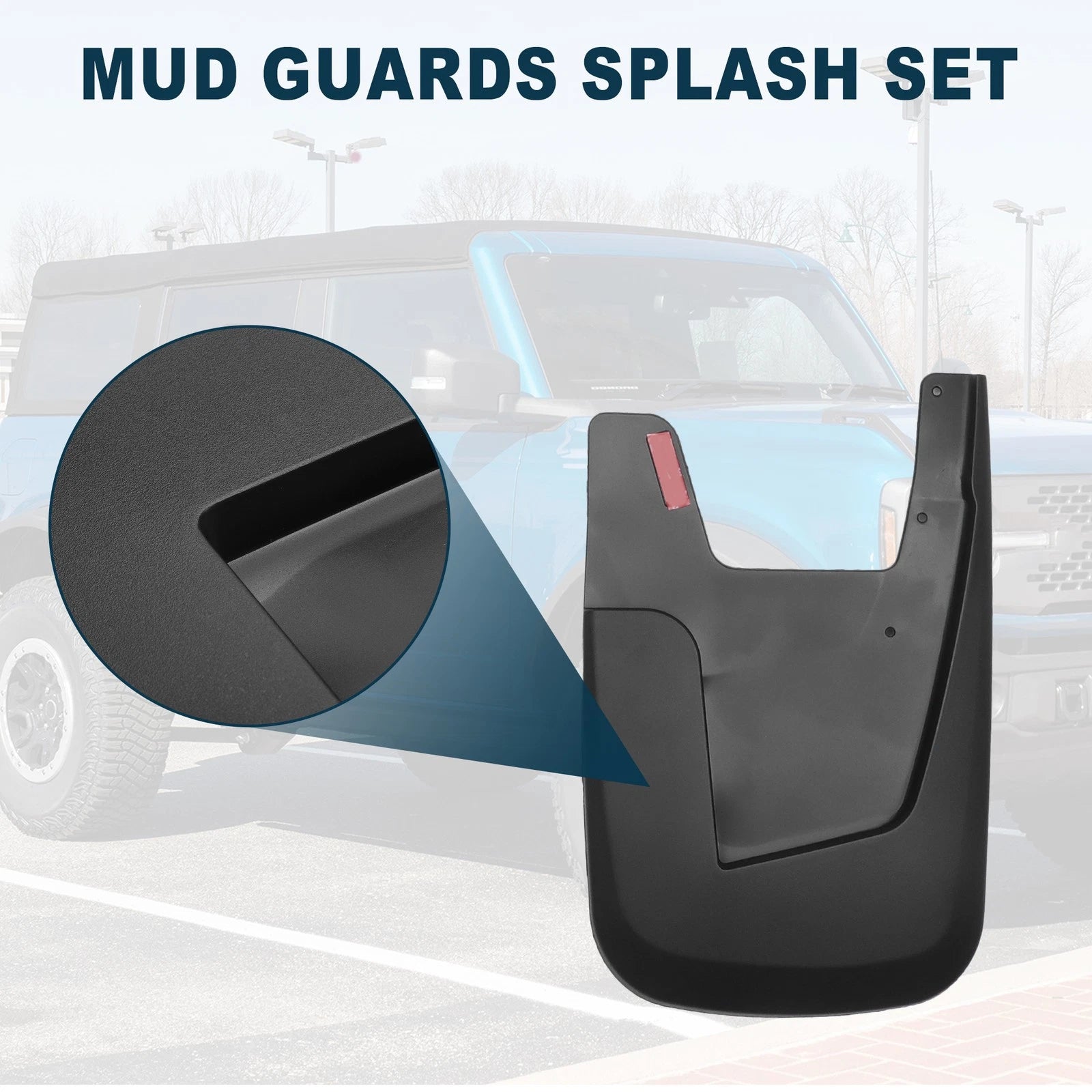 Mud Flap Splash Guard Mud Guard for Dodge Ram 1500 (2019–2024)