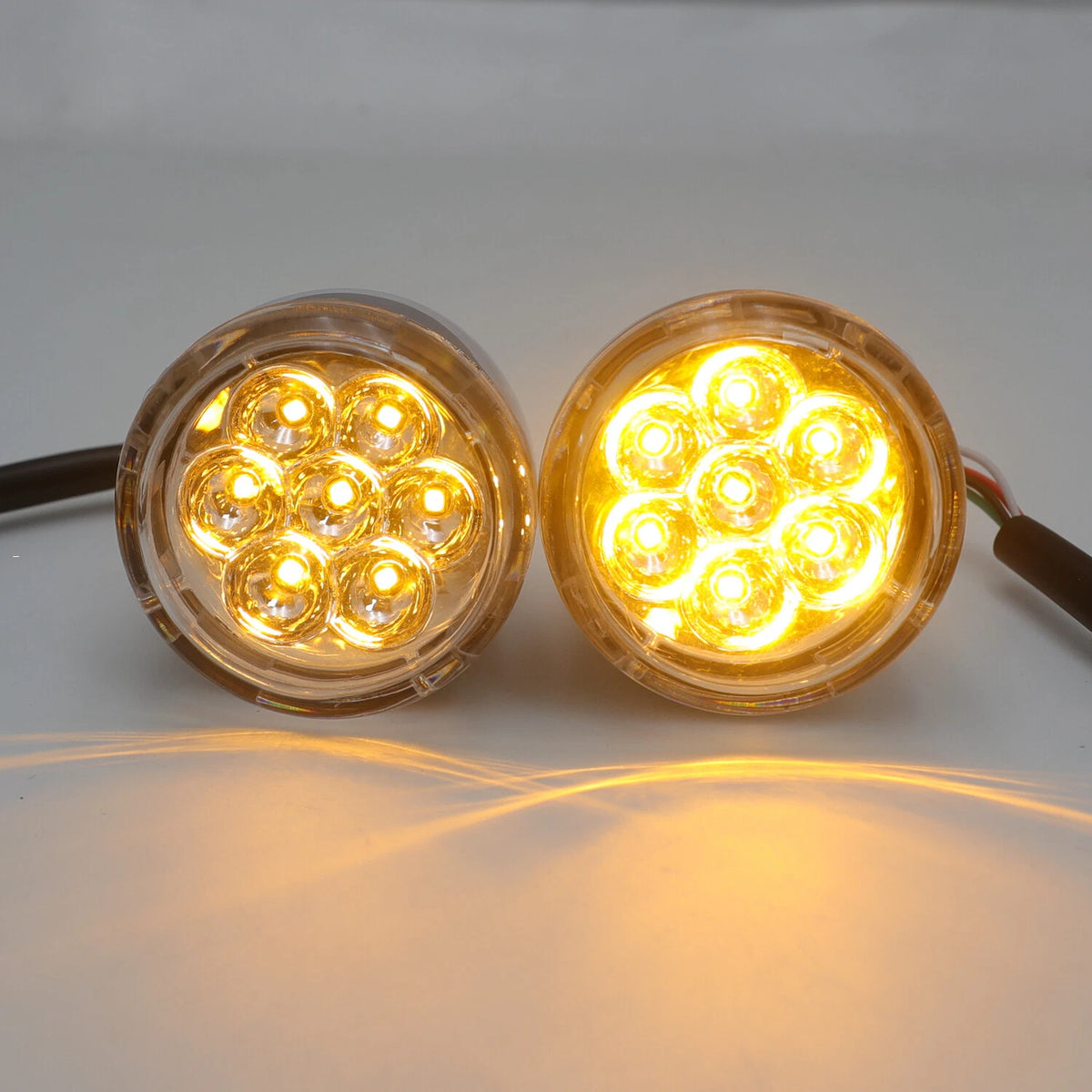 Clear Front Run Brake Turn Signal Light Indicator for Harley Sportster (1992–2023)