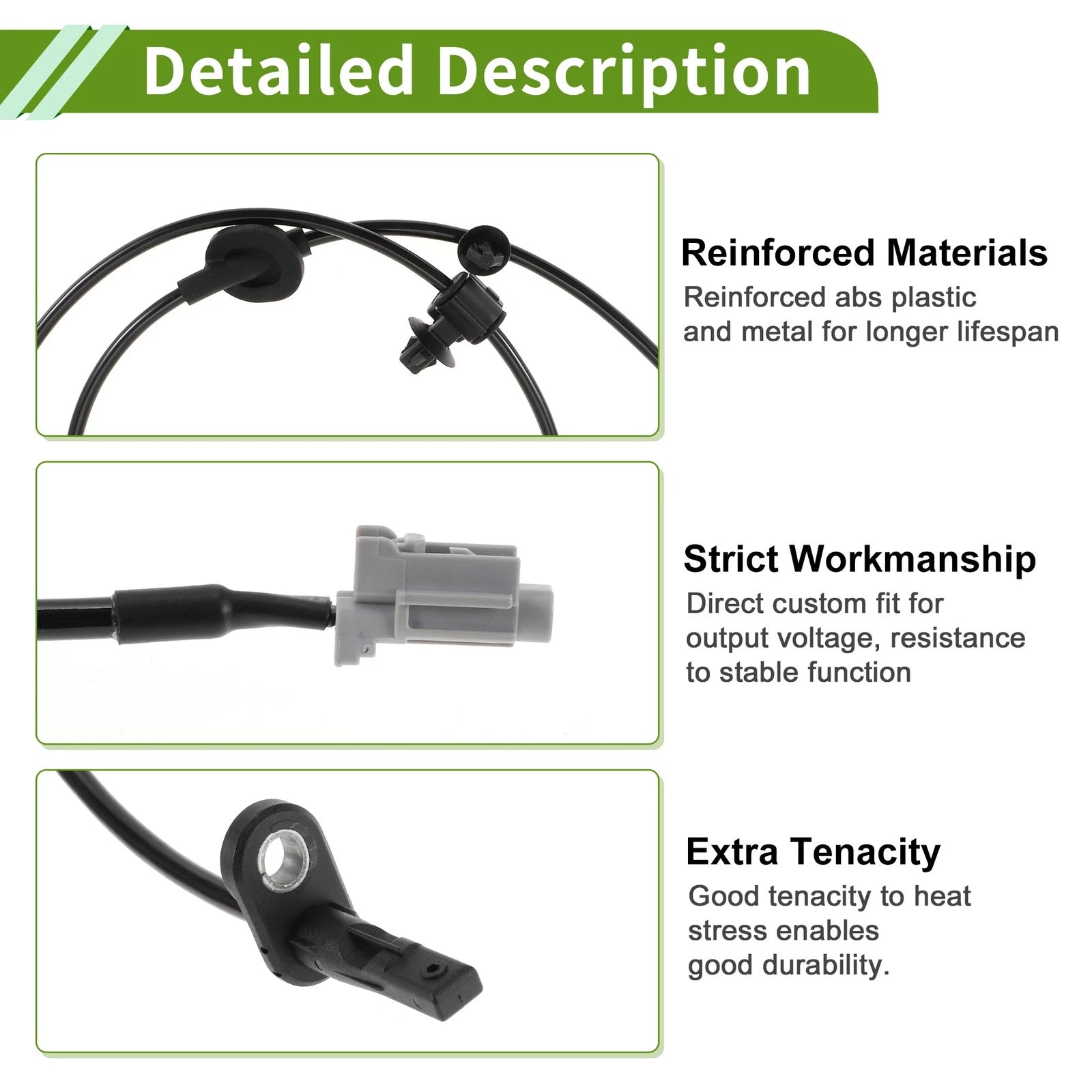 ABS Wheel Speed Sensor Front Left Replacement for Subaru WRX (2015–2020)