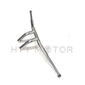 1-1/4" Flat Chrome 6" T-Bar Handlebars for Harley Softail (2018–Present)