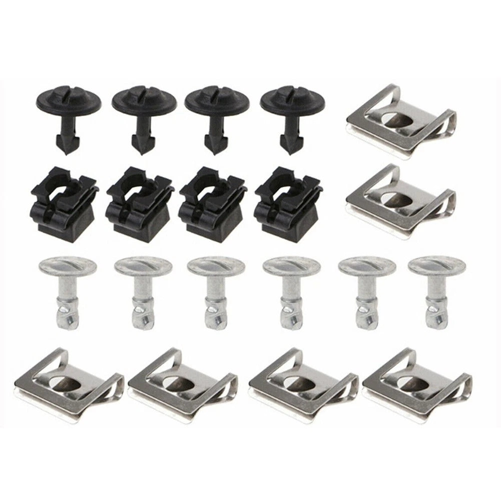 20Pcs Engine Under Cover Fixing Clip Screw for Universal Applications