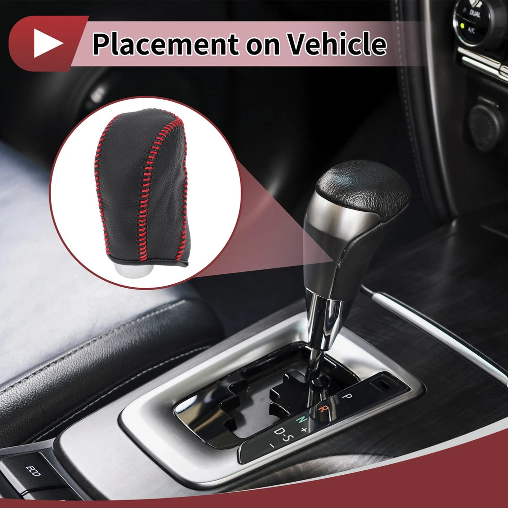 Gear Shift Knob Cover Replacement for Subaru Forester (2014–2017) Pebbled Black