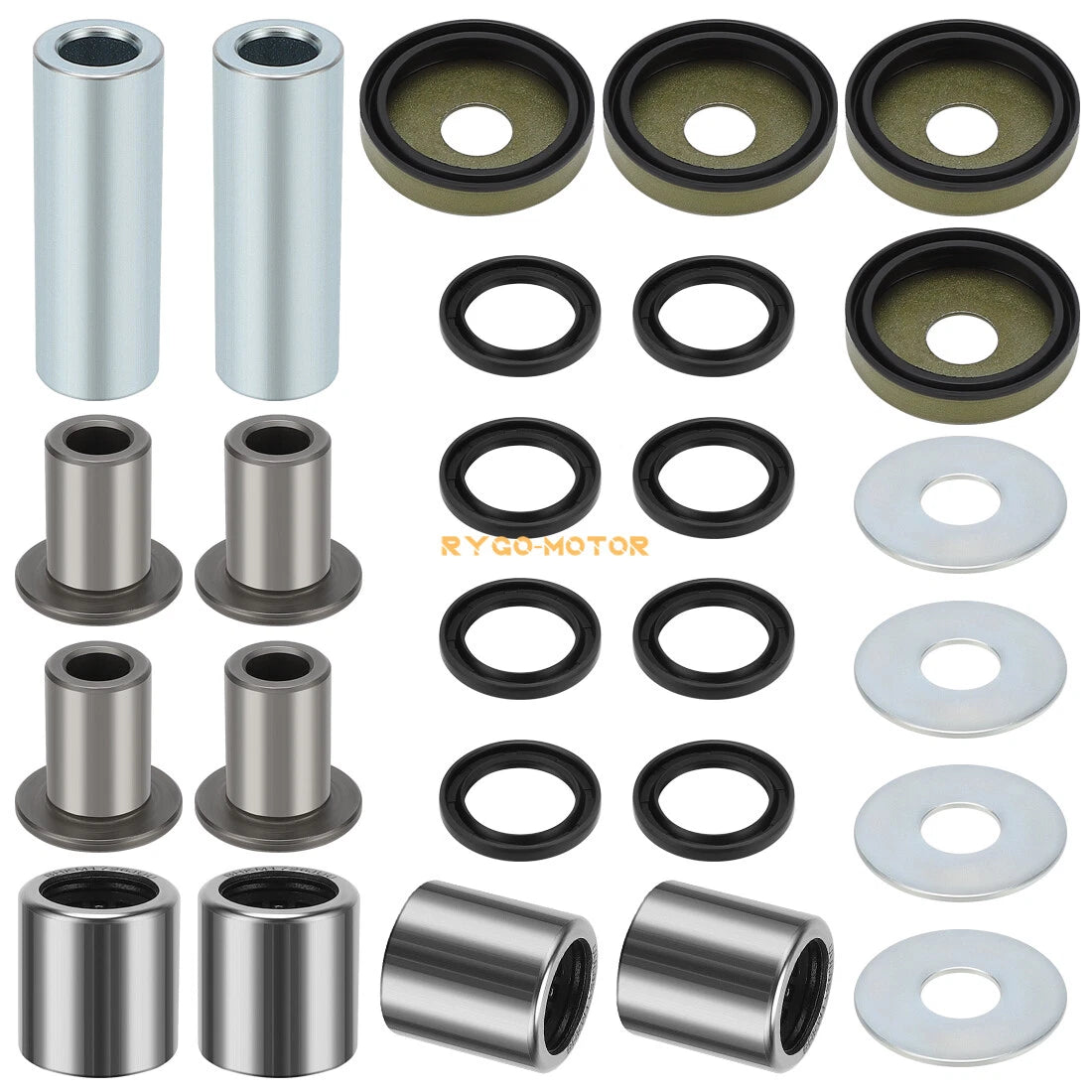 Set of 2 Front Upper & Lower A-Arm Bushing Seal Kits for Arctic Cat ATV 400 DVX (2004–2008)