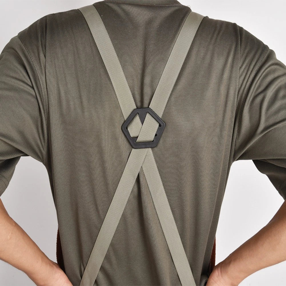 Heavy Duty Leather Welding Apron for Maximum Durability (6 Pockets)