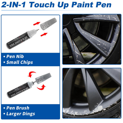 Touch Up Paint Pen for Honda/Toyota (12 ml) - Transparent Silver Tone