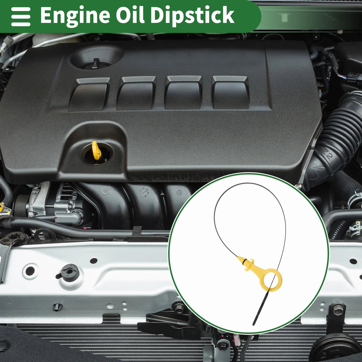 Engine Oil Dipstick No. 06K115611E for Volkswagen Beetle 2.0L L4 (2012–2013)