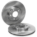 2 Front Disc Rotors + Tora Brake Pads Set for Mazda 3 (2004–2011)