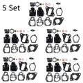 Set of 5 Carburetor Rebuild Kits for Mercury Mariner 6-25HP (1980–1995) 1395-97611 18-7212