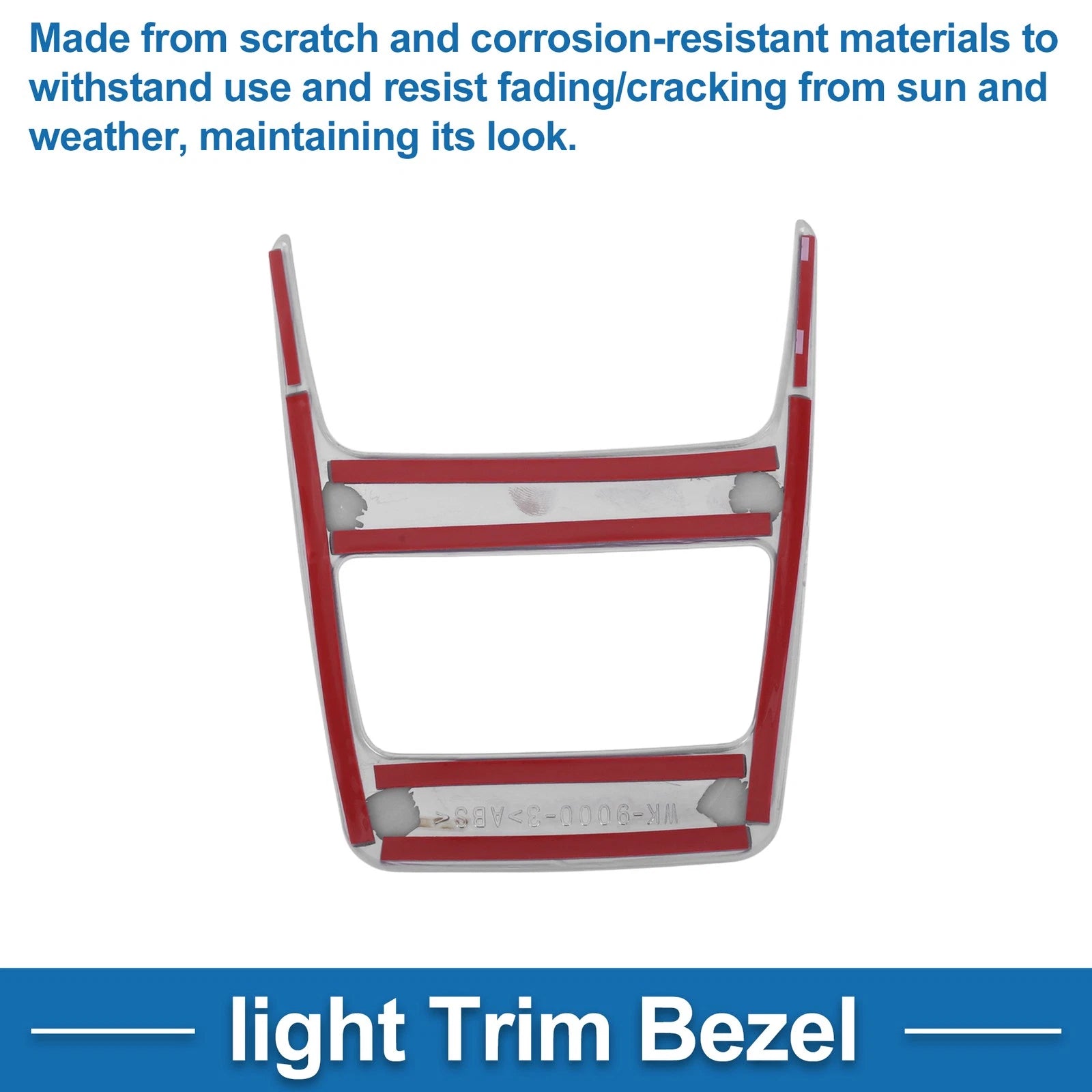 Front Row Light Trim Bezel for Toyota Harrier (2020) Silver Tone