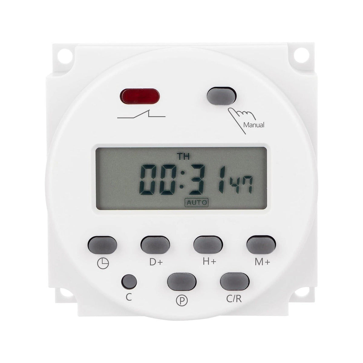 Digital LCD Power Timer for Programmable Relay Switch (DC 12V, 16A)