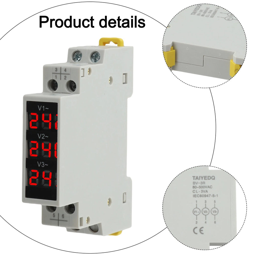 Digital Voltmeter for Din Rail Panel (BV3R)