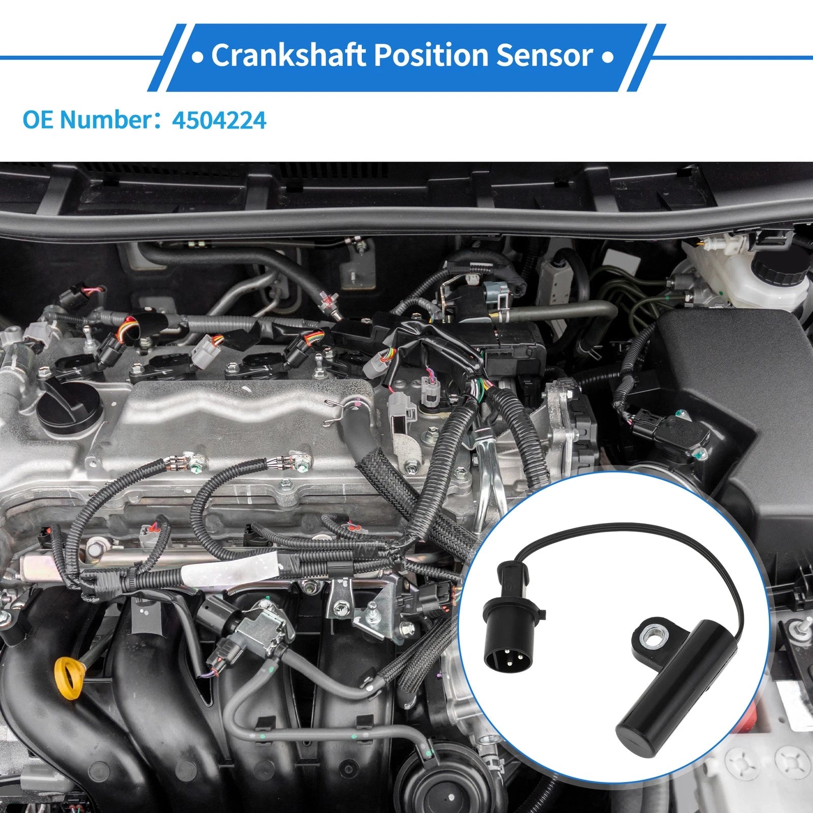 Crankshaft Position Sensor for Dodge Caravan 3.3L 1991–1993 Replacement 1pc