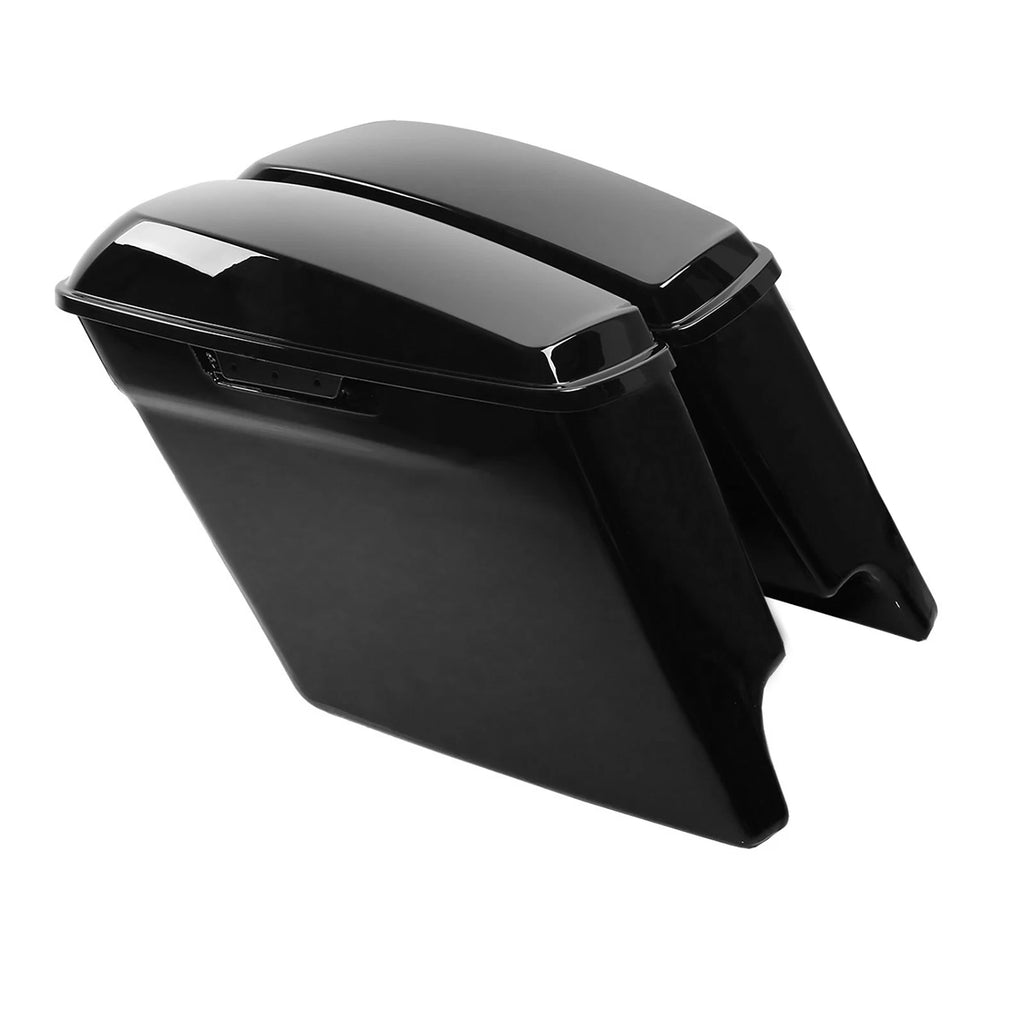 5'' Stretched Hard Saddlebags & Conversion Brackets for Harley Softail (1984–2017)