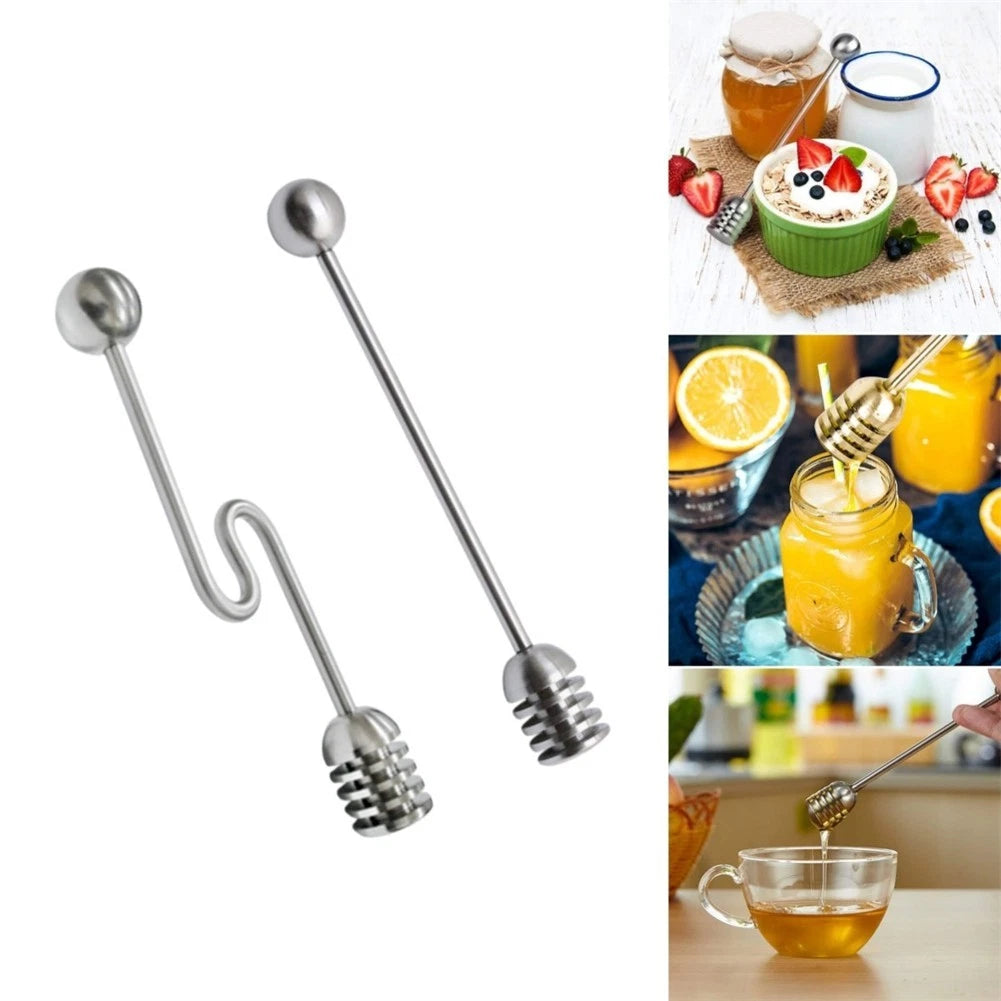 Honey Drizzler and Stirrer for Kitchen (304 Stainless Steel)